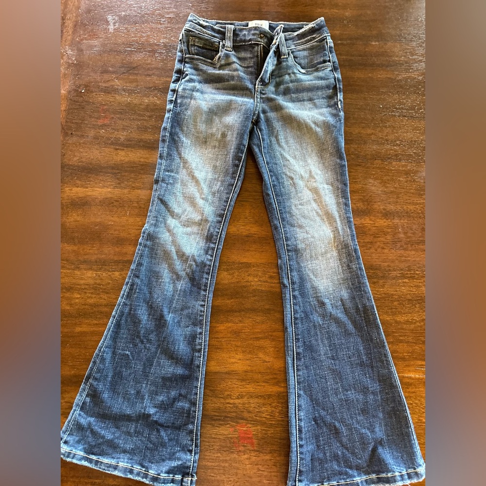 BKE Girls Blue Flare Jeans